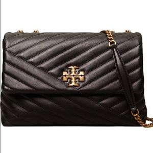 Kira Chevron Leather Crossbody Bag